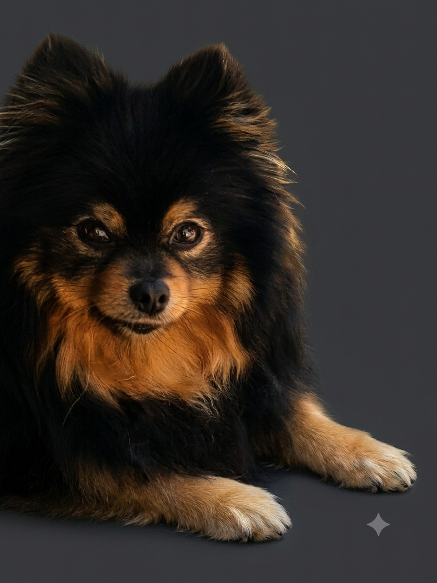 Chien brun et roux